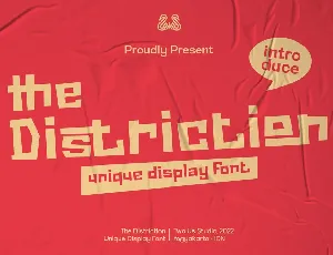 The Distriction font