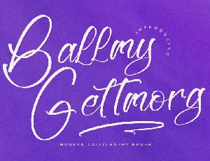 Ballmy Gettmorg font