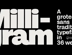 Milligram Family font