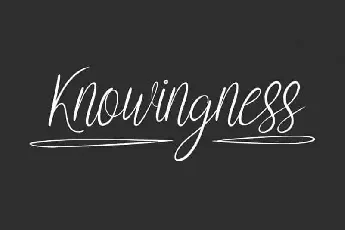 Knowingness Handwritten font