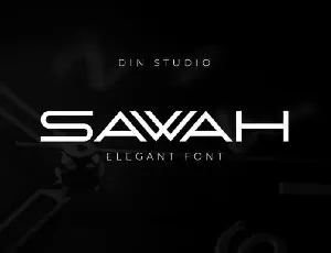 Sawah Display font