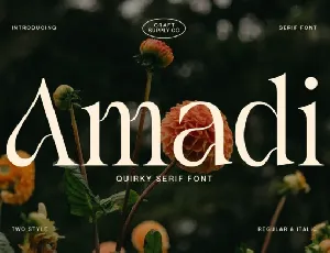 Amadi font