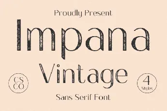 Impana Vintage font