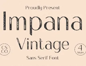 Impana Vintage font