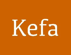 Kefa Regular font