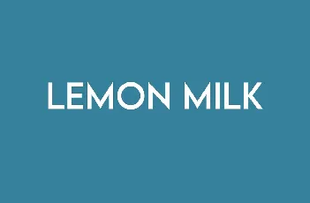 Lemon Milk Family font