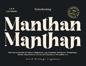 Manthan font