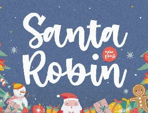 Santa Robin font