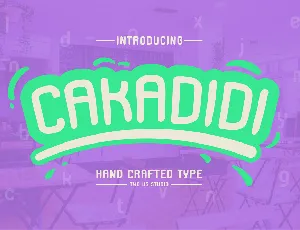 Cakadidi font