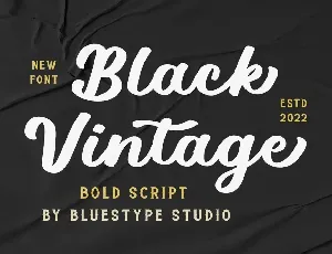 Black Vintage font