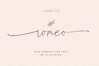 Romeo Handwritten font