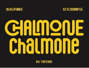 Chalmone font