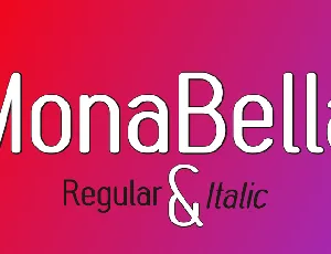 MonaBella font