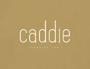 Caddie font