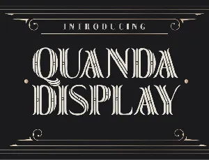 Quanda Display font