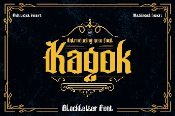 Kagok font