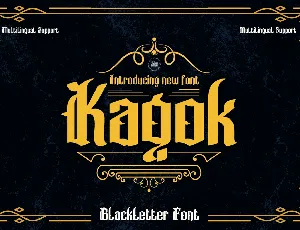 Kagok font