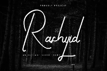 Rashyid Signature Script font