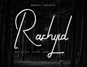 Rashyid Signature Script font