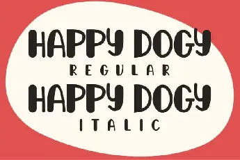 Happy Dogy Display font