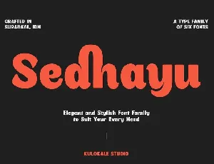 Sedhayu Sans Family font