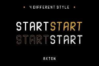 AXTON Typeface font