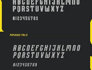 Mathison Typeface font