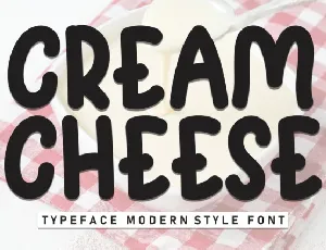 Cream Cheese Display font