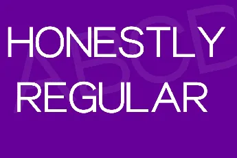 Honestly font