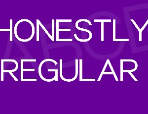 Honestly font