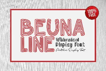 Beuna Line font