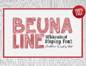 Beuna Line font