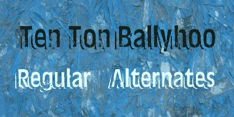 Ten Ton Ballyhoo font