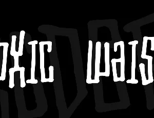 Toxic waist font