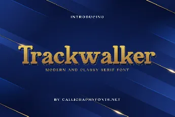 Trackwalker font