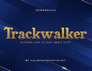 Trackwalker font