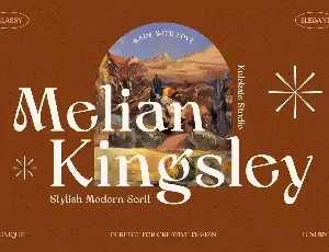 Melian Kingsley font