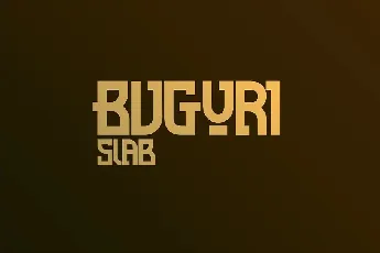 Buguri Slab font