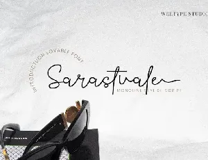 Sarastvale Signature font