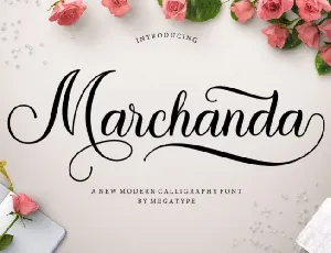 Marchanda Calligraphy font