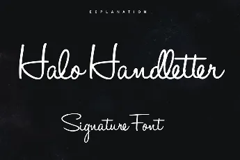 Halo Handletter font