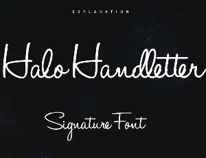 Halo Handletter font