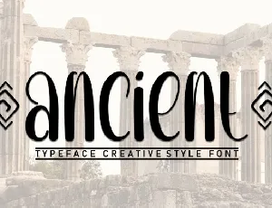 Ancient Display font