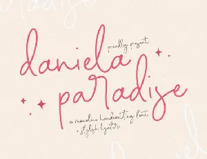 Daniela Paradise font