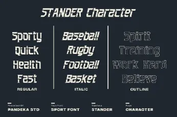 Stander font