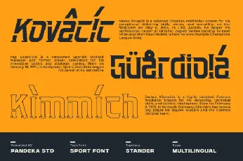 Stander font