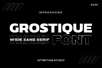 Grostique font