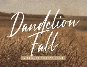 Dandelion Fall font