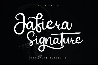 Jafiera Signature font