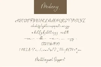 Modany font